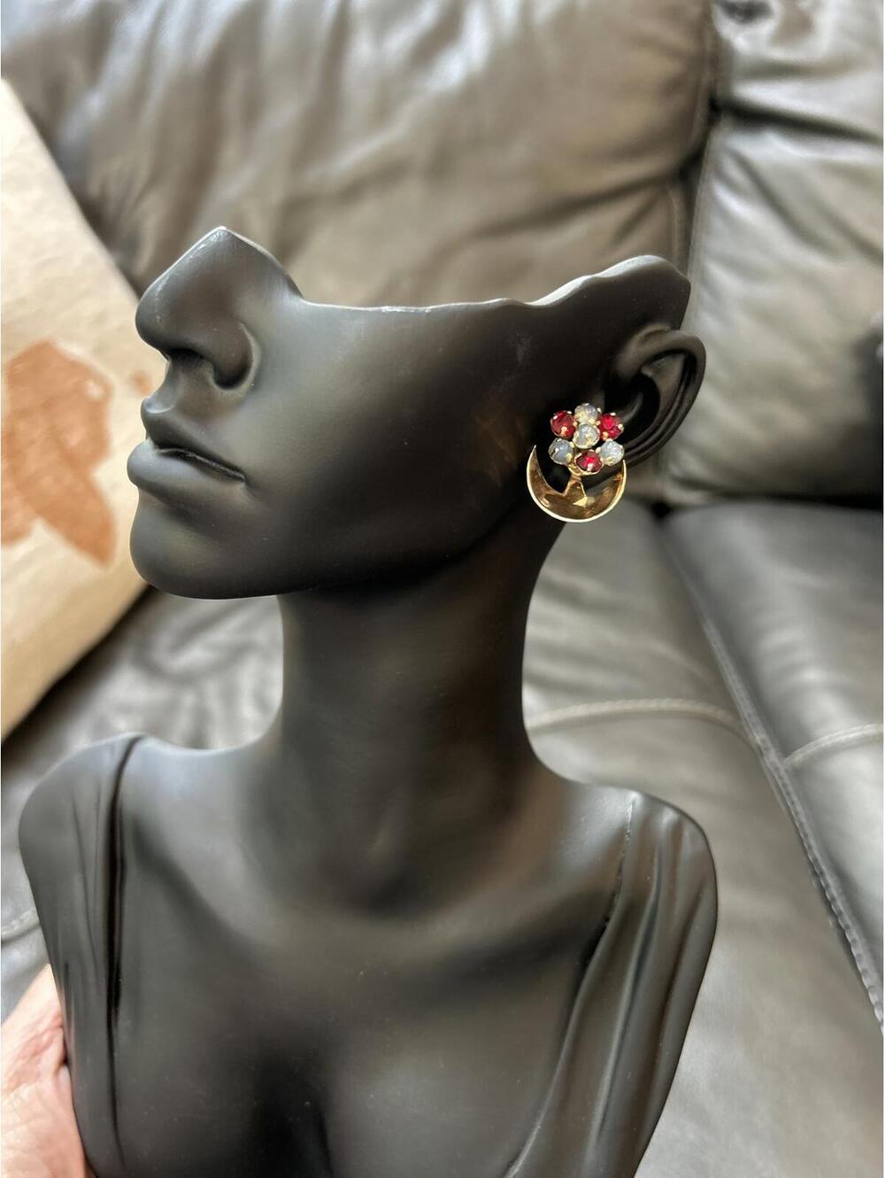 Vintage Sterling silver clip on earrings